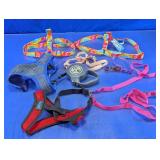 Assorted Pet Harnesses Leashes & Collar Lot