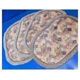 Patchwork Quilted Fabric Placemats