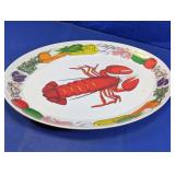 Decorative Lobster Oval Serving Platter