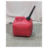 Red Plastic 2-Gallon 8-Oz Gasoline Can Container