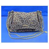 Leopard Print Chain Strap Shoulder Bag