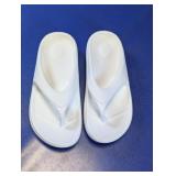 White EVA Foam Thong Sandals Size 36