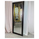 Large Dark Hammered Frame Floor Mirror