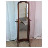 Wooden Cheval Floor Mirror