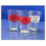 Texas Reds Steak & Grape Pint Glasses Trio