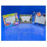 Assorted Vacation & Souvenir Picture Frames Trio