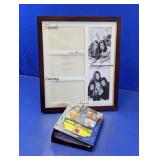 Photo Frame & Silver Baby Album Set