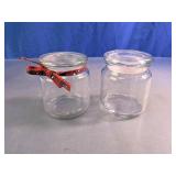 Clear Glass Storage Jars with Lids