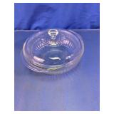 Glass Covered Serving Bowl