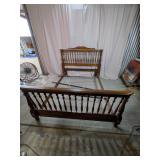 Traditional Wooden Spindle King Size Bed Frame
