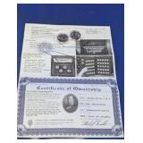 2013 William Howard Taft Presidential Dollar Set