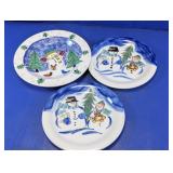 Tabletops Unlimited Winterland Christmas Plates