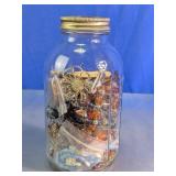 Mixed Costume Jewelry & Fashion Accessories Jar