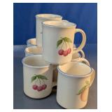Pfaltzgraff Orchard Fruit Mugs