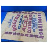 Rogers Texas Acala Cotton Seed Sack