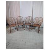 Wood Windsor-Style Armchairs