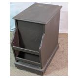 Wooden Magazine Cabinet Rack