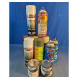 Assorted Vintage Spray Paints & Rust-Oleum Cans