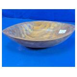 Hand Carved Wooden Dough Bowl
