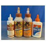 Assorted Wood Glue & Elmer's Adhesive Lot