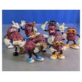Vintage California Raisins PVC Figures Lot