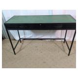 Green Top Two-Drawer Writing Desk