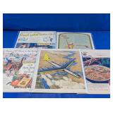 Vintage Americana & Aviation Ad Collection