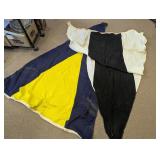 Vintage Nautical Signal Pennant Flags Duo