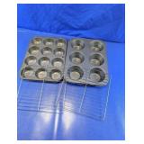Versatile Muffin Pan & Cooling Rack Baking Set