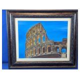 Framed Colosseum Architectural Wall Art