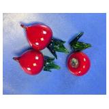 Art Glass Vegetable Decor