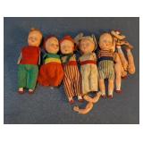 Miniature Plastic Dolls & Spare Parts Lot