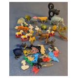 Vintage Miniature Plastic Animal Figures Bulk Lot