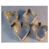 Vintage Metal Card Suit Cookie Cutters