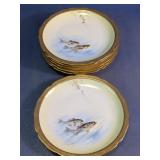 G.D. & Cie Avenir Limoges Fish Plates Assortment