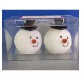 Holiday Time Iconic Snowman Candles Set