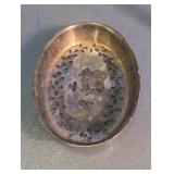 Vintage Silver Plate Pierced Oval Soap Dish