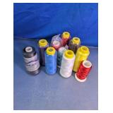 Assorted Sewing & Overlock Thread Cones Lot