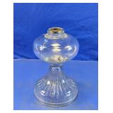 Vintage Clear Glass Oil Lamp Base