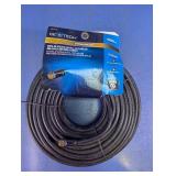 CE Tech 100 Ft RG-6 Quad Shield Coaxial Cable