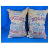 John D. Rogers Cotton Seed Burlap Sacks