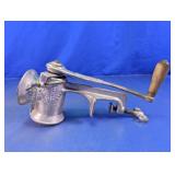 Vintage Hand-Crank Meat Grinder