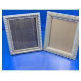 Decorative Silver Tabletop Picture Frames Duo