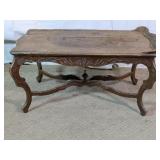 Ornate Carved Wood Coffee Table