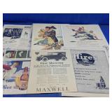 Vintage Automotive & Sports Ad Collection