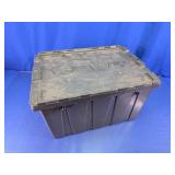 GSC 12 Gal Plastic Attached Lid Storage Tote