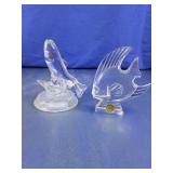 Cristal d'Arques Trout & Angelfish Figurines