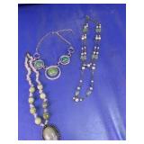 Green Beaded Fashion Necklace Assortment