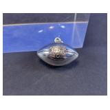Vintage Sterling Silver Football Charm or Pendant