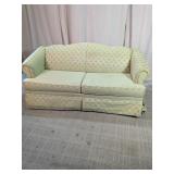Brookline Furniture Green Floral Sleeper Sofa